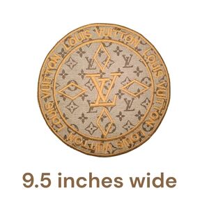 Large Luxury Fashion Brown Iron on Patch 9.5"
